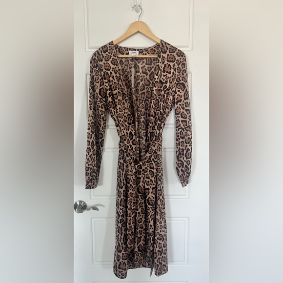 The Drop Women's Leopard Print Oversized Duster by Sivan Ayla- Never Been Worn! - Picture 3 of 5